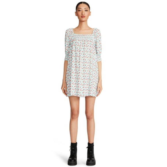 Luv Betsey by Betsey Johnson Women's Smocked Mini Dress, XL - Picture 5 of 6